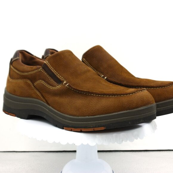 Johnston & Murphy XC4 Brown Leather Loafers - Size 12 - Picture 1 of 16